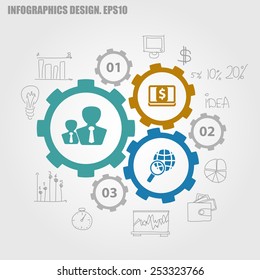 Business infographic template. Vector illustration. Can be used for layout, banner, diagram, web design.