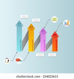 Business infographic template. Vector illustration. Can be used for layout, banner, diagram, web design.
