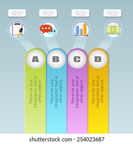 Business infographic template. Vector illustration. Can be used for layout, banner, diagram, web design.