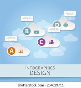 Business infographic template. Vector illustration. Can be used for layout, banner, diagram, web design.