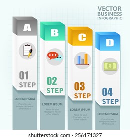 Business infographic template. Vector illustration. Can be used for layout, banner, diagram, web design. 