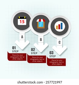 Business infographic template. Vector illustration. Can be used for layout, banner, diagram, web design.