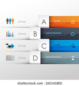 Business infographic template. Vector illustration. 