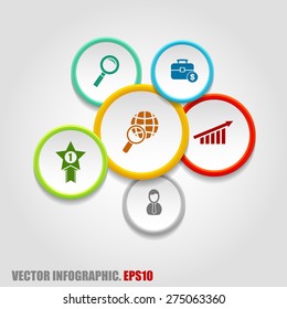 Business infographic template. Vector illustration. Can be used for layout, banner, diagram, web design.