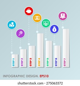 Business infographic template. Vector illustration. Can be used for layout, banner, diagram, web design.