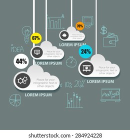 Business infographic template. Vector illustration. Can be used for layout, banner, diagram, web design.