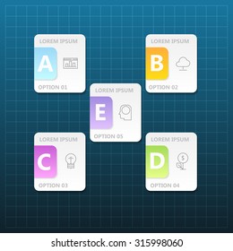 Business infographic template. Vector illustration. Can be used for workflow layout, banner, diagram, web design.