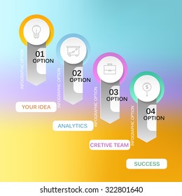 Business infographic template. Vector illustration. Can be used for work flow layout, banner, diagram, web design.