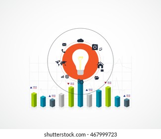 Business infographic template. Vector illustration.