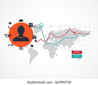 Business infographic template. Vector illustration.