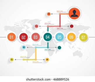 Business infographic template. Vector illustration.