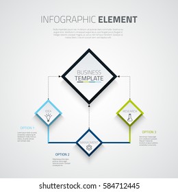Business infographic template. Vector illustration for presentations, advertasing or marketing projects.