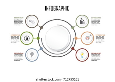  business infographic template Vector illustration  graphic on background