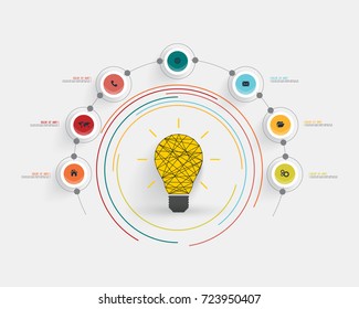 Business infographic template. Vector illustration.