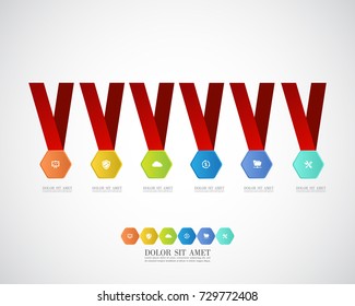 Business infographic template. Vector illustration.