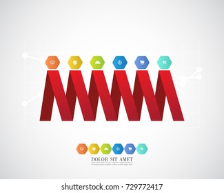 Business infographic template. Vector illustration.
