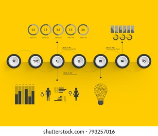 Business infographic template. Vector illustration.