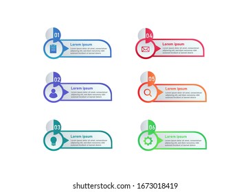 Vector de plantilla de información empresarial para presentación, folleto, sitio web, etc. 