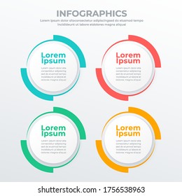 Business infographic template for web, banner and brochure : Vector Illustration