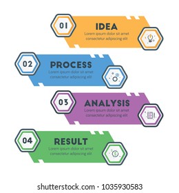 Business Infographic Template.Modern Hexagonal Infographics Timeline Design Template.Vector Illustration