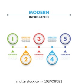 Business Infographic Template.Modern Infographics Timeline Design Template.Vector Illustration