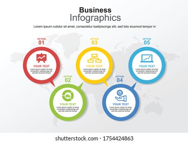 
Business infographic templ...n with circle elements. Creative concept for infographic.