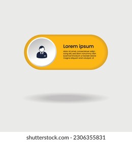 business infographic text box and business plan flat icon design
