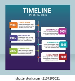 Proceso de línea delgada de infografía empresarial con plantilla cuadrada
