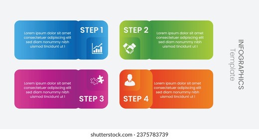 Business infographic thin line process. Can be used for steps, options, business processes, workflow, diagrams, flowchart concepts, timelines, marketing icons, and infographics.