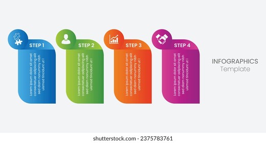 Proceso de línea delgada de infografía empresarial. Se puede utilizar para pasos, opciones, procesos de negocio, flujo de trabajo, diagramas, conceptos de diagrama de flujo, líneas de tiempo, iconos de marketing e infografías.