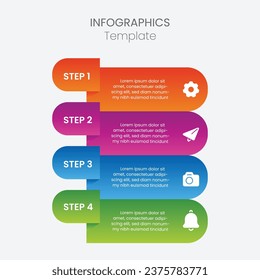 Business infographic thin line process. Can be used for steps, options, business processes, workflow, diagrams, flowchart concepts, timelines, marketing icons, and infographics.