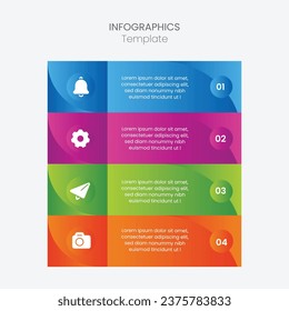 Geschäftsinfographischer Dünnschichtprozess. Kann für Schritte, Optionen, Geschäftsprozesse, Workflow, Diagramme, Flussdiagrammkonzepte, Zeitpläne, Marketingsymbole und Infografiken verwendet werden.