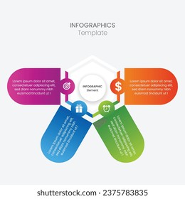 Proceso de línea delgada de infografía empresarial. Se puede utilizar para pasos, opciones, procesos de negocio, flujo de trabajo, diagramas, conceptos de diagrama de flujo, líneas de tiempo, iconos de marketing e infografías.