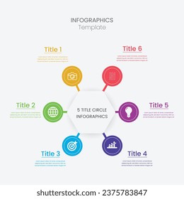 Business infographic thin line process. Can be used for steps, options, business processes, workflow, diagrams, flowchart concepts, timelines, marketing icons, and infographics.