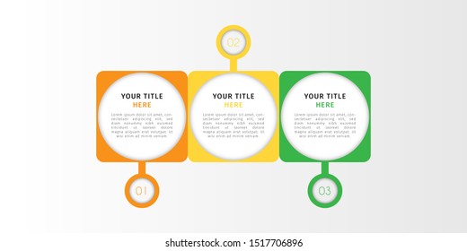Business infographic. Timeline data visualization with step, number, or option design template. Vector Illustration