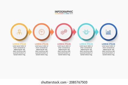 Business infographic timeline icons designed for abstract background template