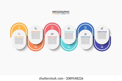 Business infographic timeline icons designed for abstract background template