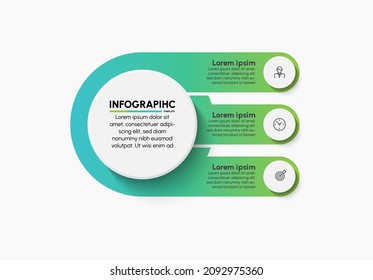Business infographic timeline icons designed for abstract background template