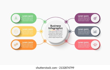 Business infographic timeline icons designed for abstract background template