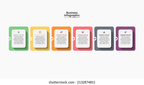 Business infographic timeline icons designed for abstract background template