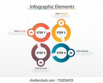 business infographic timeline process chart template. Vector banner used for presentation and workflow layout diagram, web design. Abstract elements of graph 