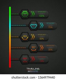 Business Infographic timeline process template