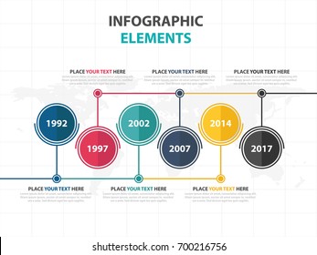 Business Infographic timeline process template, Colorful Banner text box desgin for presentation, presentation for workflow diagram design