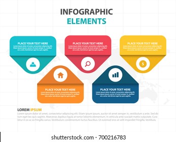 Business Infographic timeline process template, Colorful Banner text box desgin for presentation, presentation for workflow diagram design