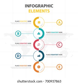 Business Infographic timeline process template, Colorful Banner text box desgin for presentation, presentation for workflow diagram design