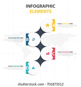 Business Infographic timeline process template, Colorful Banner text box desgin for presentation, presentation for workflow diagram design