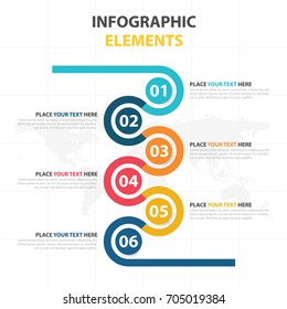 Business Infographic timeline process template, Colorful Banner text box design for presentation, presentation for workflow diagram design