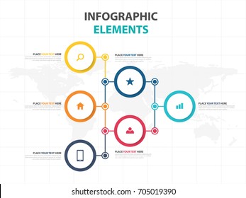 Business Infographic timeline process template, Colorful Banner text box design for presentation, presentation for workflow diagram design