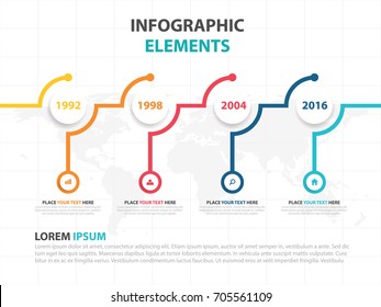 Vector Timeline Infographics Chart Diagram Web Stock Vector (Royalty ...