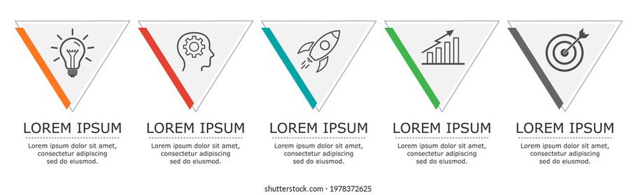 Business infographic Vector with 5 steps. Used for presentation,information,education,connection,marketing,
project,strategy,technology,brainstorm,creative,growth,abstract,stairs,idea,text,plan,work.
